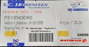 Toegangskaart sc Heerenveen – Feyenoord