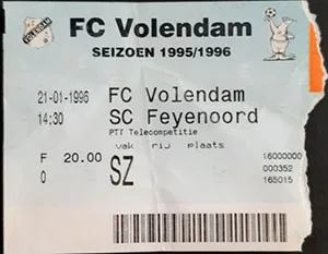 Toegangskaart FC Volendam – Feyenoord