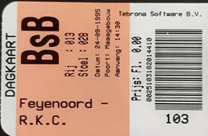 Toegangskaart Feyenoord – RKC Waalwijk