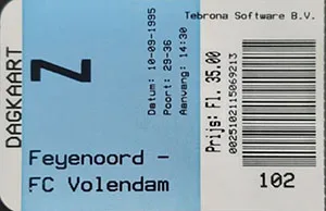 Toegangskaart Feyenoord – FC Volendam