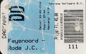 Toegangskaart Feyenoord – Roda JC