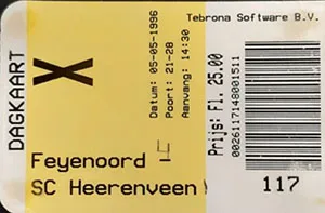 Toegangskaart Feyenoord – sc Heerenveen