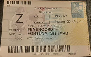 Toegangskaart Feyenoord – Fortuna Sittard
