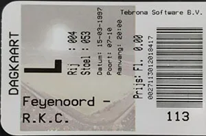 Toegangskaart Feyenoord – RKC Waalwijk