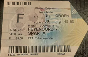 Toegangskaart Feyenoord – Sparta Rotterdam