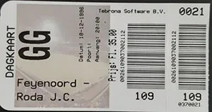Toegangskaart Feyenoord – Roda JC