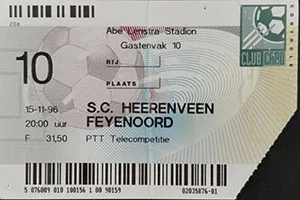 Toegangskaart sc Heerenveen – Feyenoord
