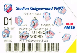 Toegangskaart FC Utrecht – Feyenoord