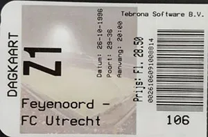 Toegangskaart Feyenoord – FC Utrecht