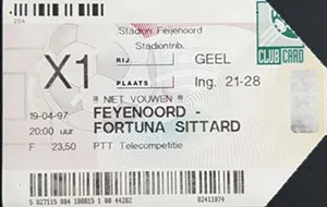 Toegangskaart Feyenoord – Fortuna Sittard