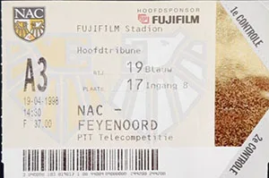 Toegangskaart NAC Breda – Feyenoord