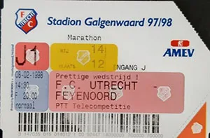 Toegangskaart FC Utrecht – Feyenoord