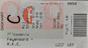 Toegangskaart Feyenoord – RKC Waalwijk