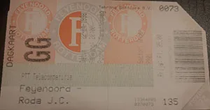 Toegangskaart Feyenoord – Roda JC
