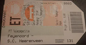 Toegangskaart Feyenoord – sc Heerenveen