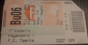 Toegangskaart Feyenoord – FC Twente