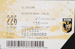 Toegangskaart Vitesse – Feyenoord
