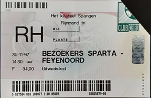 Toegangskaart Sparta Rotterdam – Feyenoord