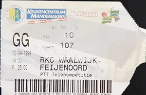 Toegangskaart RKC Waalwijk – Feyenoord