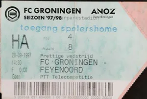 Toegangskaart FC Groningen – Feyenoord
