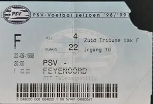 Toegangskaart PSV – Feyenoord