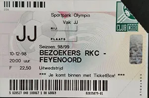 Toegangskaart RKC Waalwijk – Feyenoord
