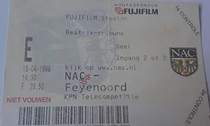 Toegangskaart NAC Breda – Feyenoord