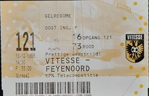 Toegangskaart Vitesse – Feyenoord