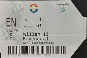 Toegangskaart Willem II – Feyenoord