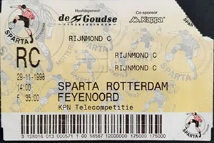 Toegangskaart Sparta Rotterdam – Feyenoord