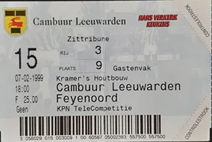 Toegangskaart Cambuur – Feyenoord