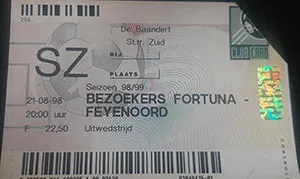 Toegangskaart Fortuna Sittard – Feyenoord