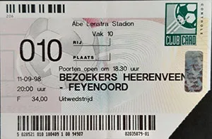 Toegangskaart sc Heerenveen – Feyenoord