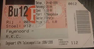 Toegangskaart Feyenoord – RKC Waalwijk