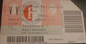 Toegangskaart Feyenoord – sc Heerenveen