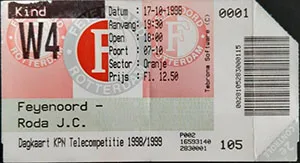 Toegangskaart Feyenoord – Roda JC