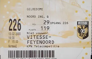 Toegangskaart Vitesse – Feyenoord