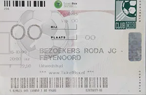 Toegangskaart Roda JC – Feyenoord