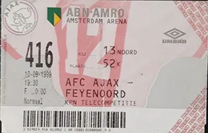 Toegangskaart AFC Ajax – Feyenoord