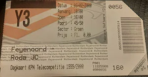 Toegangskaart Feyenoord – Roda JC