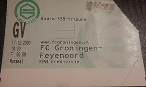 Toegangskaart FC Groningen – Feyenoord