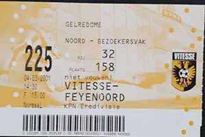 Toegangskaart Vitesse – Feyenoord