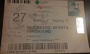 Toegangskaart Sparta Rotterdam – Feyenoord