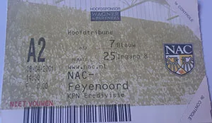Toegangskaart NAC Breda – Feyenoord