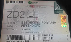 Toegangskaart Fortuna Sittard – Feyenoord