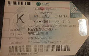 Toegangskaart Feyenoord – Willem II