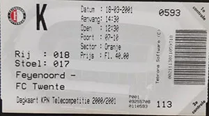 Toegangskaart Feyenoord – FC Twente