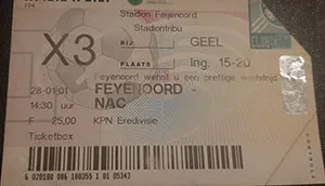 Toegangskaart Feyenoord – NAC Breda