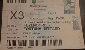 Toegangskaart Feyenoord – Fortuna Sittard