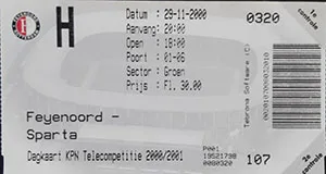 Toegangskaart Feyenoord – Sparta Rotterdam